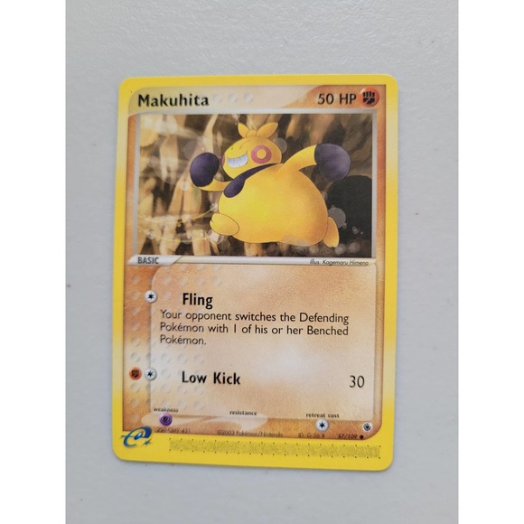 Pokemon Other - Top Popular Classic EX Ruby and Saphire Makuhita 57/109 Common Pokemon Card